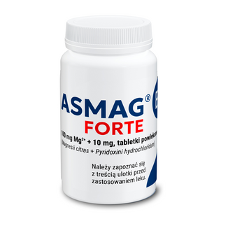 Asmag B6 Forte 100 mg + 10 mg, 50 tabletek powlekanych - 3 - zdjęcie produktu