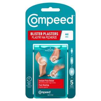 Compeed, plastry na pęcherze, hydrokoloidowe, Mix, 5 sztuk - zdjęcie produktu