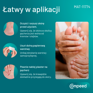 Compeed, plastry na pęcherze, hydrokoloidowe, Mix, 5 sztuk - 8 - zdjęcie produktu
